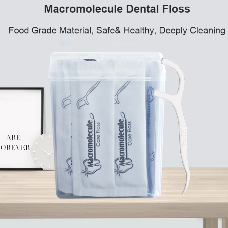 50 Choisir une étiquette privée de haute qualité boîte de fil dentaire de haute qualité Hygiène orale emballée individuellement Emballée dentifrice Portable Dentaire